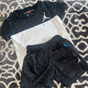 Nike Air Jordan 12 Month Black and White Speckled Set